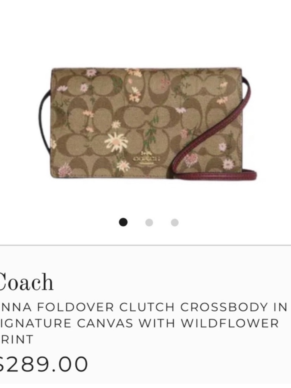 Coach Signature Floral Continental Wallet - Brown, Pink, Cream - Picture 7 of 7